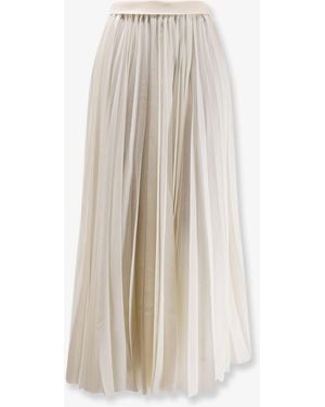R2W Pleated Skirt - White