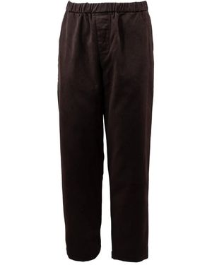 Casey Casey Elastic-Waistband Pants - Black