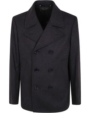 Paul Smith Pea Coat - Blue