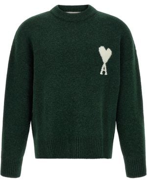 Ami Paris 'Ami De Coeur' Sweater - Green