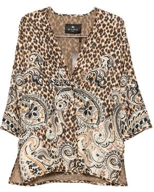 Etro Kesa Silk Jacket - Natural