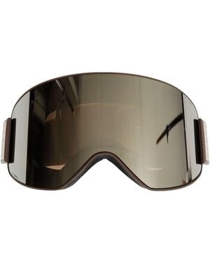 Gucci Mask-Shaped Sunglasses - Brown