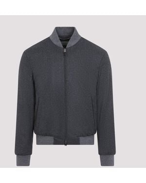 Canali Bomber Jacket - Gray