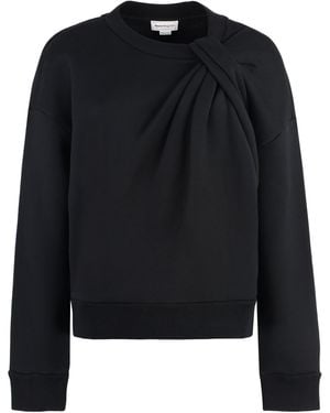 McQ Cotton Crew-Neck Sweatshirt - Black
