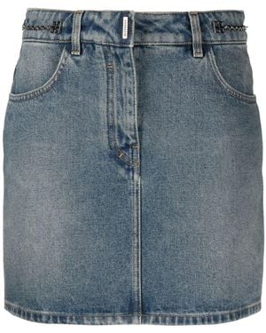 Givenchy Denim Mini Skirt - Blue