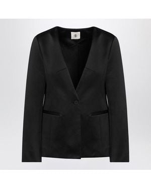 THE GARMENT Single Breasted Cotton Blend Jacket - Black