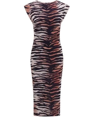 Pinko Dress Tiger Print - Purple