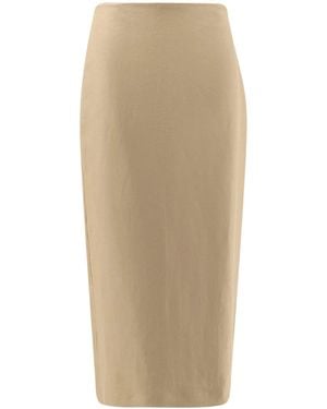 Max Mara Linen Veranda Skirt - Natural