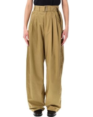 Soeur Cole Wide Cotton-Lyocell Pants - Multicolor