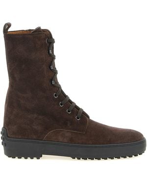 Tod's 'Winter Gommino' Ankle Boots - Brown