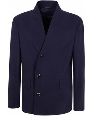 Giorgio Armani Asymetrycal Cardigan Sweater - Blue