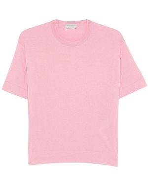 John Smedley Sea Island Cotton Sweater - Pink