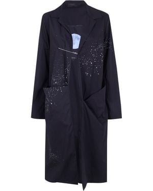 Maria Calderara Midi Raincoat - Blue