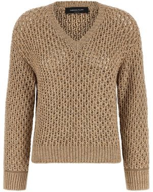 Fabiana Filippi Cotton Cardigan - Brown