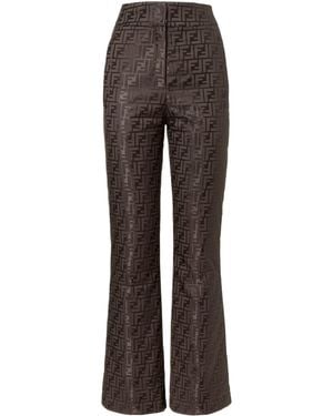 Fendi Ff Ski Pants - Brown
