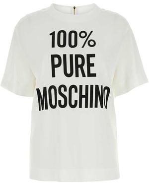 Moschino Crepe T-Shirt - White