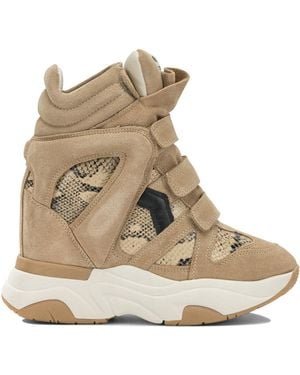 Isabel Marant "Balskee" High-Top Sneakers - Natural