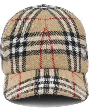 Burberry "Check" Baseball Cap - Gray