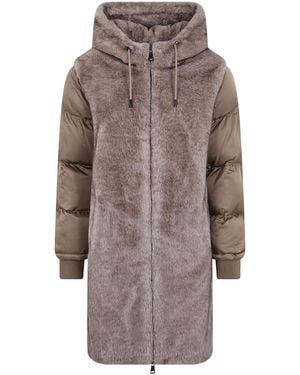 Betta Corradi "Dudu" Hooded Puffer Coat - Brown