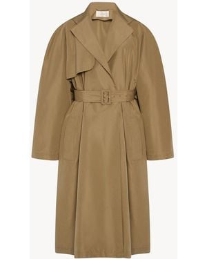 The Row Mud Silk Amapola Trench Coat - Natural