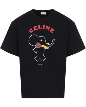 Celine Relaxed T-Shirt - Black