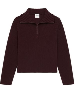 Courreges Merino Wool Sweater - Red