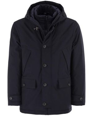 Fay Short Parka - Blue