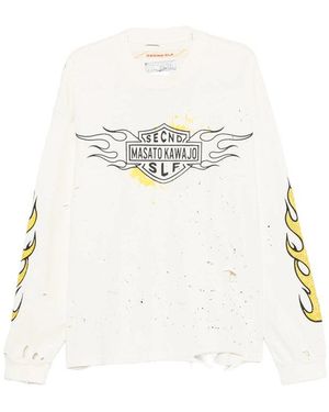 Secnd Slf Sweater With Crystal Embellishment - White