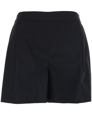 Plain Shorts, Cotton-Blend - Black