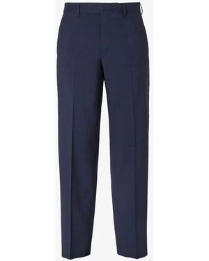 Fendi Wool Tailored Pants - Blue