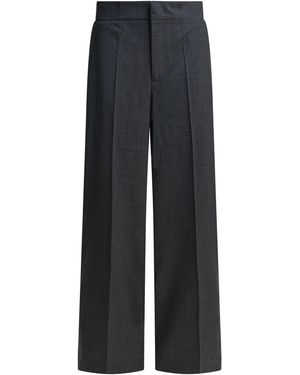 Sa Su Phi Virgin Wool Blend Pants - Blue