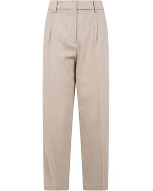 DR. HOPE Elastic Waist Pants - Natural