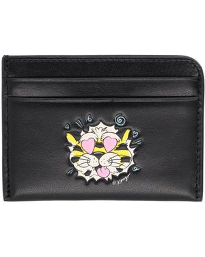 KENZO Card Holder Wild Tiger" - Black