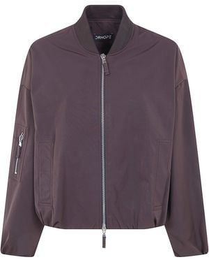 DR. HOPE Nylon Bomber Jacket - Purple