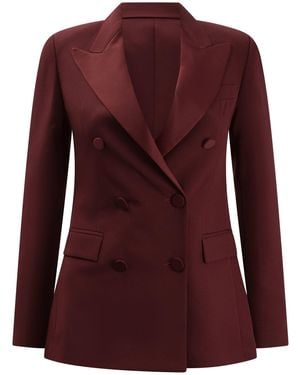 Semler Double Breasted Blazer Jacket - Red
