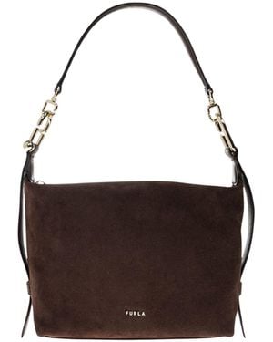 Furla Tonie Mini Hobo - Brown