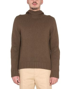 Bottega Veneta Textured Jersey With Hood - Brown