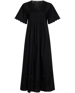 Weekend by Maxmara Dress Wkdtartufo Jersey And Poplin - Black