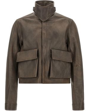 Rick Owens 'Tower Alice' Jacket - Brown