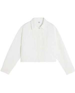 Maison Kitsuné Denim Trucker Jacket - White