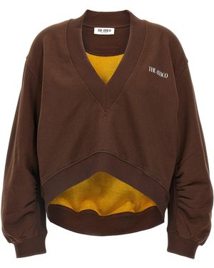 The Attico 3D Logo Sweatshirt - Brown