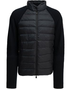 Moncler Padded Wool Cardigan - Black