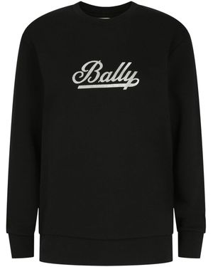 Bally Script Logo Crewneck Sweatshirt - Black
