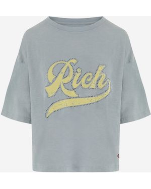 ONE TEE Cotton T-Shirt - Blue