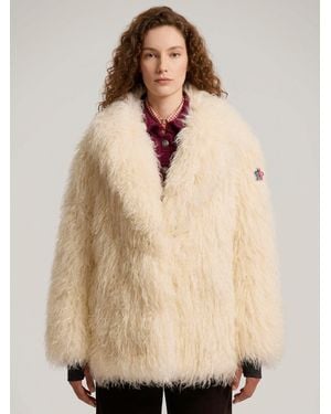 Moncler Malenco Short Padded Jacket - Natural