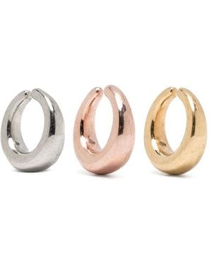Panconesi Earrings Curved Slip-On - Pink