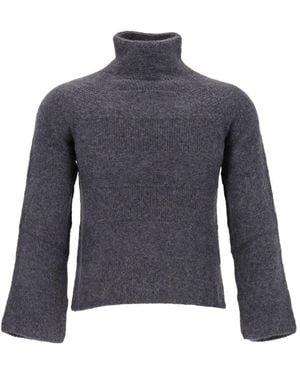 Emporio Armani Wool Blend Sweater - Blue