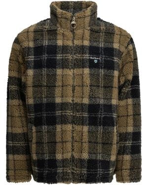 Barbour "Tartan Fleece" Fleece Jacket - Black