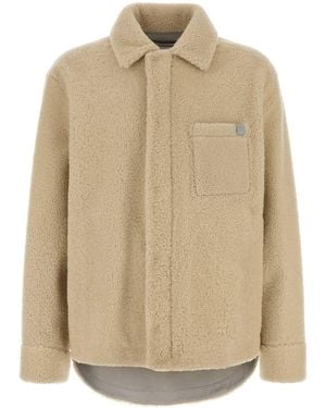Loewe Ivory Shearling Jacket - Natural