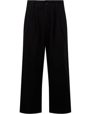 Agolde Loose Cotton Pants - Black